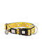 Max & Molly Monkey Dog Collar in Yellow color Small 15mm x 28 - 45cm
