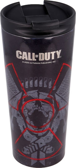Stor Call Of Duty Ποτήρι Θερμός Ανοξείδωτο 425ml Μαύρο με Επιστόμιο