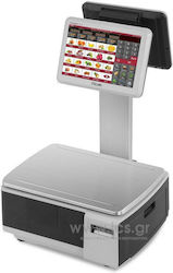 ICS PA-10e Electronic Commercial Retail Scale with Beam and Printer 30kg/10gr Black