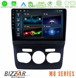 Bizzar M8 Series Ηχοσύστημα Αυτοκινήτου για Citroen C4l (Bluetooth/USB/WiFi/GPS) με Οθόνη 9"