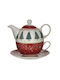 Click Christmas Teapot Porcelain Multicolored H14xD15cm.