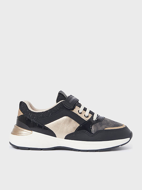 Running Kinder Sneakers mit Klettverschluss Schwarz