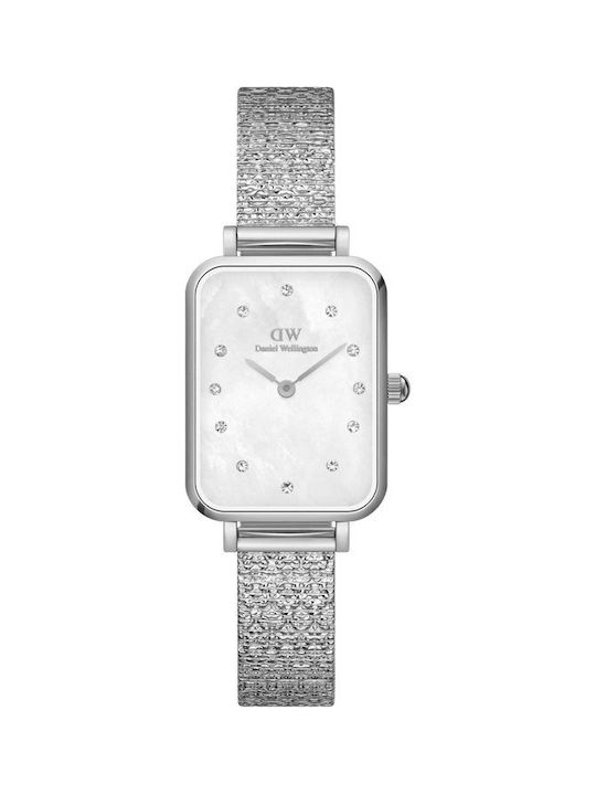 Daniel Wellington Crystals Watch with Silver Metal Bracelet