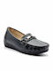 Aluba Leather Women's Moccasins in Black Color