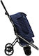 24910D3 290GOUP Fabric Shopping Trolley Blue