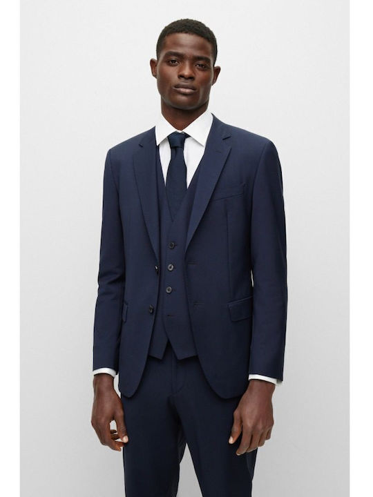 Hugo Boss Men's Suit Jacket Slim Fit Navy Blue 50482734-405