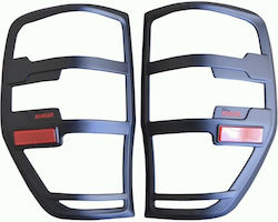 Ford Μάσκες Φαναριών Πίσω για Volkswagen T6 για Ford Ranger Γρίλιες Πίσω Φαναριών για Ford Ranger T6 / T7 2017+ & T8 2020+ Μαύρες