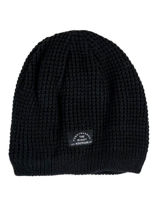 Funky Buddha Beanie Unisex Beanie in Schwarz Farbe