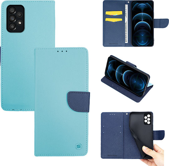Sonique Trend Brieftasche Synthetisches Leder Ciel / Dark Blue (Galaxy A53)