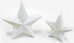 Fabric Christmas Decorative Desktop Star 24cm White