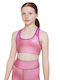 Nike Swoosh Reversible Kinder-Bustier Dri-Fit Rosa