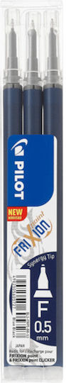 Pilot FriXion Point 3 Пълнители за Химикалки Тънка Синя Черна