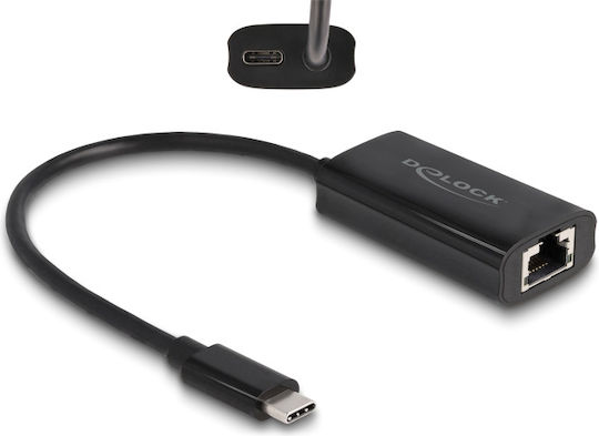 DeLock 61026 Adaptor Rețea USB-C cu Conexiune Cablată Gigabit Ethernet