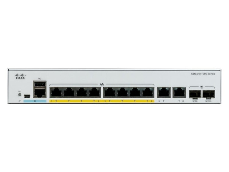Cisco Catalyst C1000-8FP-E-2G-L Managed L2 PoE+ Switch με 8 Θύρες ...