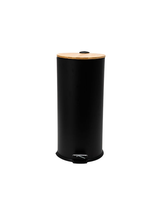 Estia Metal Pedal Waste Bin 30lt Black