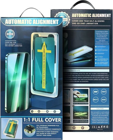 HDClear 5D Full Face Tempered Glass Μαύρο (iPhone 14 Pro)