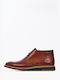 Damiani Men's Leather Boots Tabac Brown