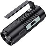Superfire Rechargeable Handheld Spotlight IP34 Dual Function with Maximum Brightness 800lm