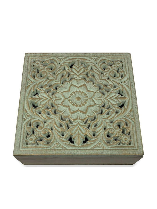Versa Mandala Μπιζουτιέρα Κουτί Ξύλινη 20x20x7cm