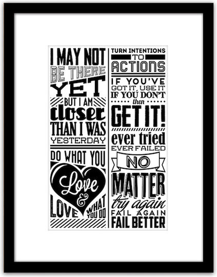 ArteLibre Quote Κάδρο Πλαστικό 35x45cm