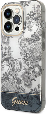 Guess Toile De Jouy Umschlag Rückseite Kunststoff Gray (iPhone 14 Pro Max) GUHCP14XHGPLHG