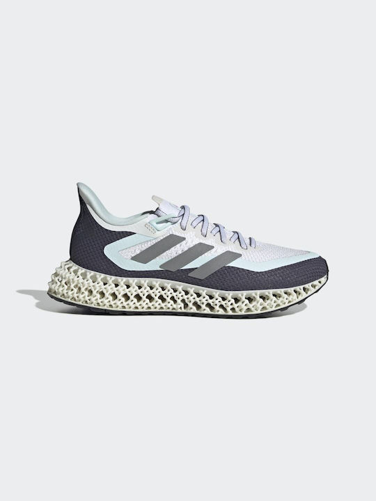 Adidas 4DFWD 2 Ανδρικά Αθλητικά Παπούτσια Running Cloud White / Silver Metallic / Almost Blue