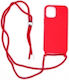 Senso Color Cord Back Cover Silicon cu Curea Ro...