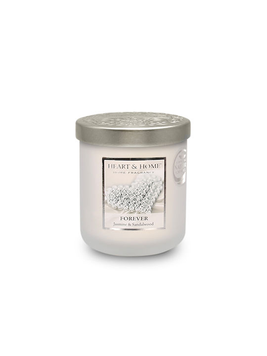 Heart & Home Scented Soy Candle Forever Jar White 115gr 1pcs