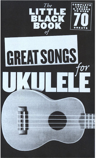 Music Sales Ukulele Great Songs -The Little Black Book Sheet Music
