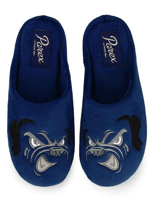 Men's Printed Slippers Blue