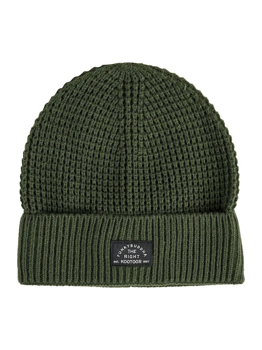 Beanie Beanie Knitted in Khaki color
