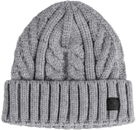 Beanie Ανδρικός Σκούφος Πλεκτός σε Γκρι χρώμα