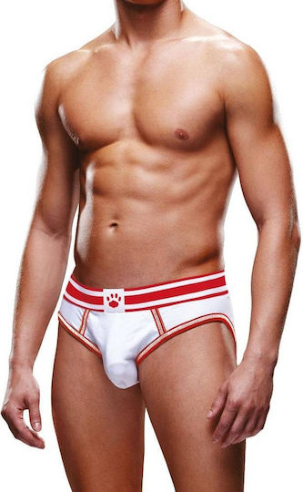 Prowler Jockstrap Sexy pentru bărbați Deschise Slipuri White / Red