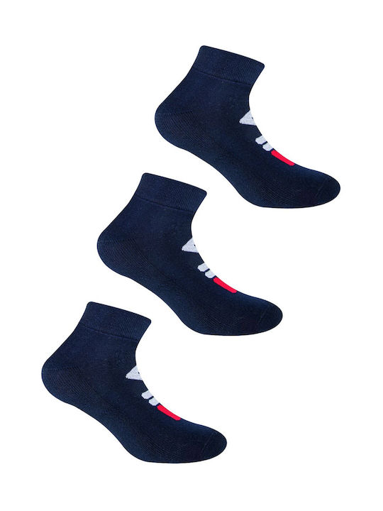 Fila Αθλητικές Κάλτσες Μπλε 3 Ζεύγη