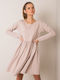 Rue Paris Midi Dress Beige