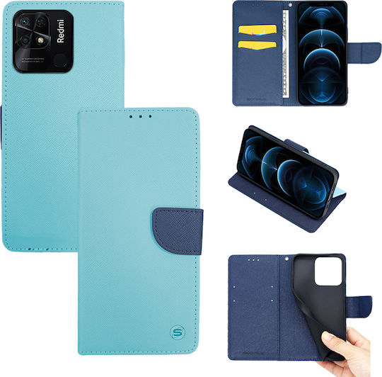 Sonique Trend Wallet Piele artificială Ciel / Dark Blue (Redmi 10C)