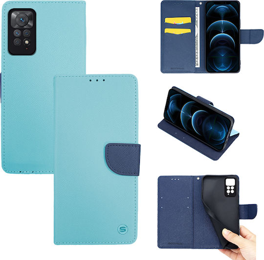 Sonique Trend Wallet Synthetic Leather Ciel / Dark Blue (Redmi Note 11 Pro 4G/5G / Redmi Note 12 Pro 4G)