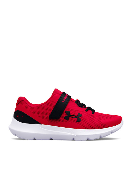 Surge 3 Kids Sports Shoes Running with Hoop & Loop Closure Red