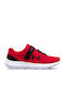 Surge 3 Kids Sports Shoes Running with Hoop & Loop Closure Red
