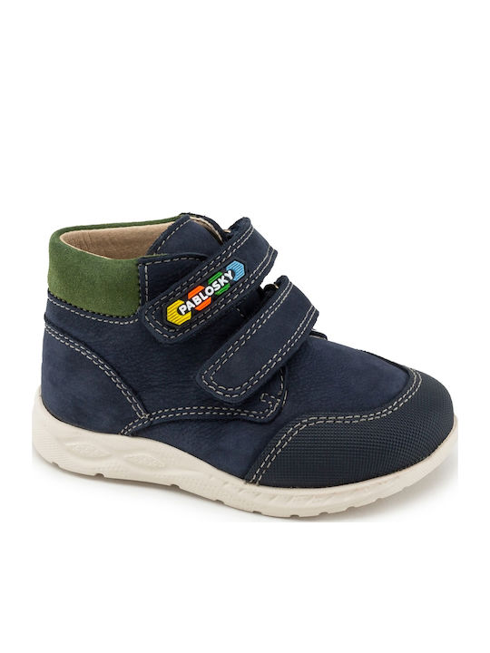Pablosky Ghete Copii cu Velcro Albastru marin