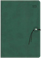 adBook Memento Zilnic Agenda Verde Piele 2023 9x13cm -32