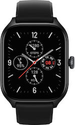 Amazfit GTS 4 Aluminium 43mm Αδιάβροχο Smartwatch με Παλμογράφο (Infinite Black)