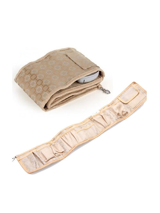 Bakaji Toiletry Bag Organizer in Beige color 65cm