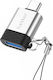 Earldom ET-OT64 USB-C Male To USB-A Female Converter Silver 1 Piece