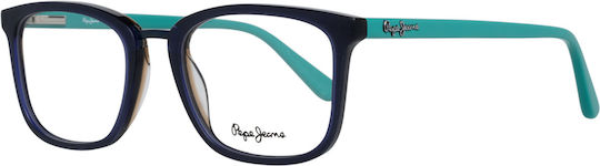 Pepe Jeans Bărbați Plastic Rame Ochelari Negru PJ3316-C3