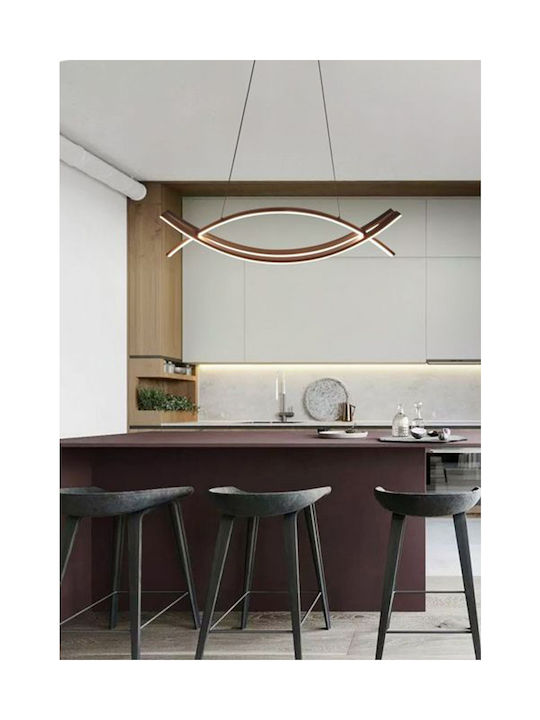 Universo Illuminazione Pendant Light Black 120cm
