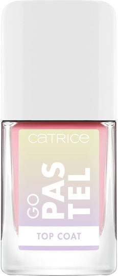 Catrice Cosmetics Go Pastel Top Coat για Απλά Βερνίκια 10.5ml
