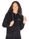 Women's Black Zipper Cardigan