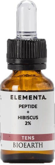 Bioearth Elementa Peptide & Hibiscus 2% Αντιγηραντικό Serum Προσώπου με Πεπτίδια για Λάμψη 15ml