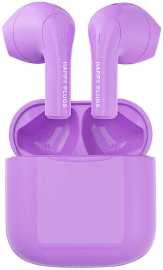 Happy Plugs Joy In-ear Bluetooth Handsfree Earphones with Sweat Resistance and Charging Case Purple